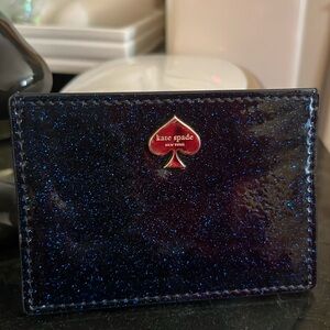 Kate spade sparkling blue card case